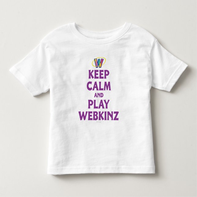 Keep Calm And Play Webkinz Toddler T-shirt (Front)