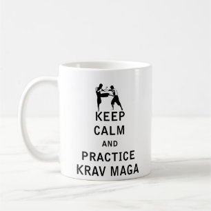 Keep Calm and Practice Krav Maga - Israel IDF Coffee Mug