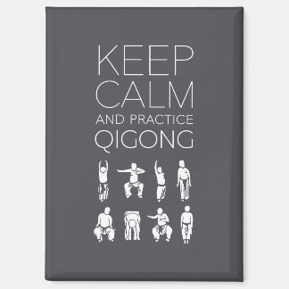 Keep Calm and Practice Qigong Magnet