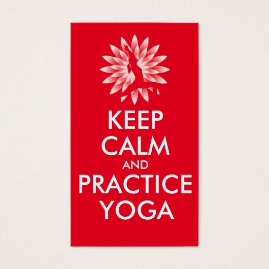 Keep calm and practice yoga (Front)