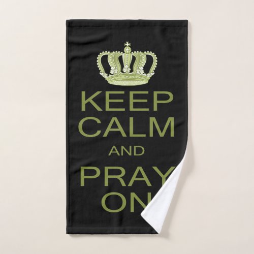 Keep Calm and Pray On Large Royal Decree Bath Towel Set