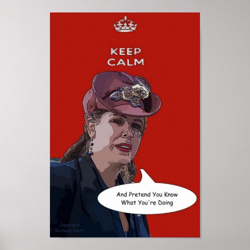 Keep Calm And Pretend You Know What Youre Doing Poster