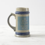 Keep Calm And Proofread (clam) (any Color) Beer Stein at Zazzle