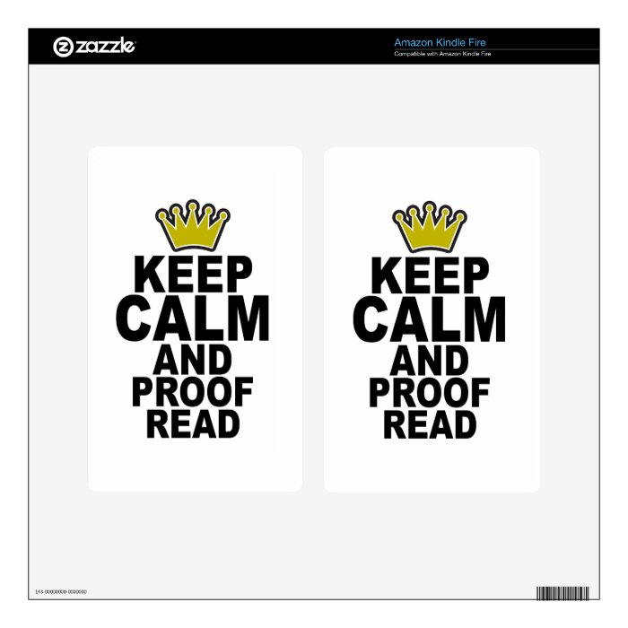 Keep Calm and Proofread Tee.png Kindle Fire Skins