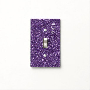 Keep Calm and Purple Mauve Light Switch Cover