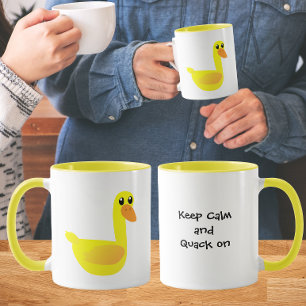 Keep Calm and Quack on Duck Humor Mug