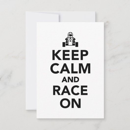 Keep calm and race on (Front)