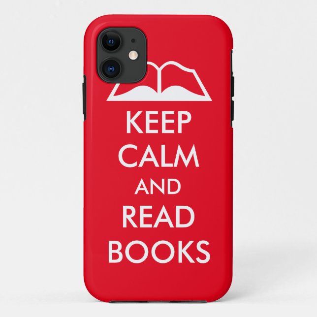 Keep calm and read books Case-Mate iPhone case (Back)