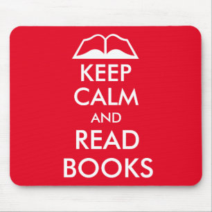 Keep calm and read books mouse pad
