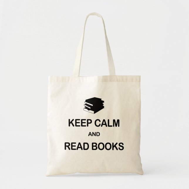 Keep Calm and Read Books Tote Bag (Front)