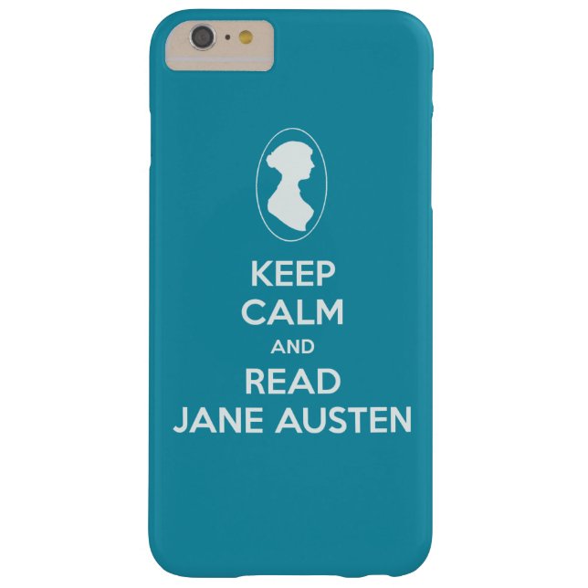 Keep Calm and Read Jane Austen cameo silhouette Case-Mate iPhone Case (Back)