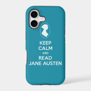 Keep Calm and Read Jane Austen cameo silhouette iPhone 17 Case