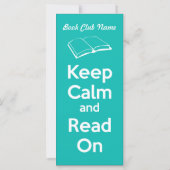 Keep Calm and Read On Book Mark (Back)