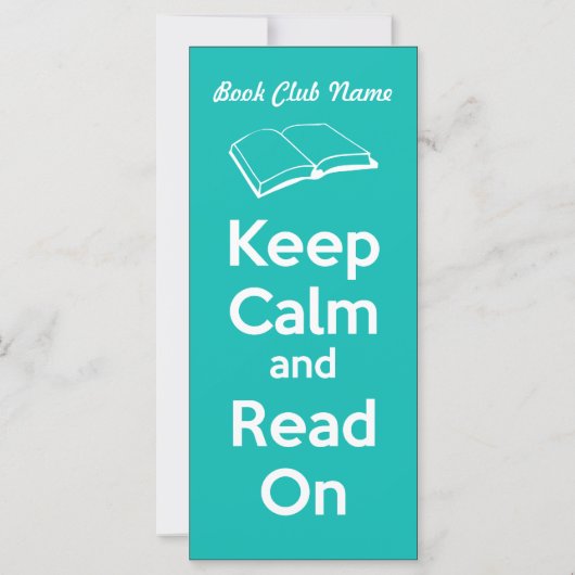 Keep Calm and Read On Book Mark (Back)