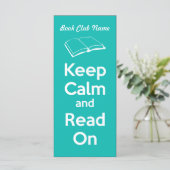 Keep Calm and Read On Book Mark (Standing Front)