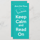 Keep Calm and Read On Book Mark (Front/Back)