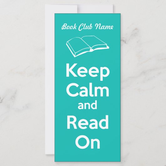 Keep Calm and Read On Book Mark (Front)