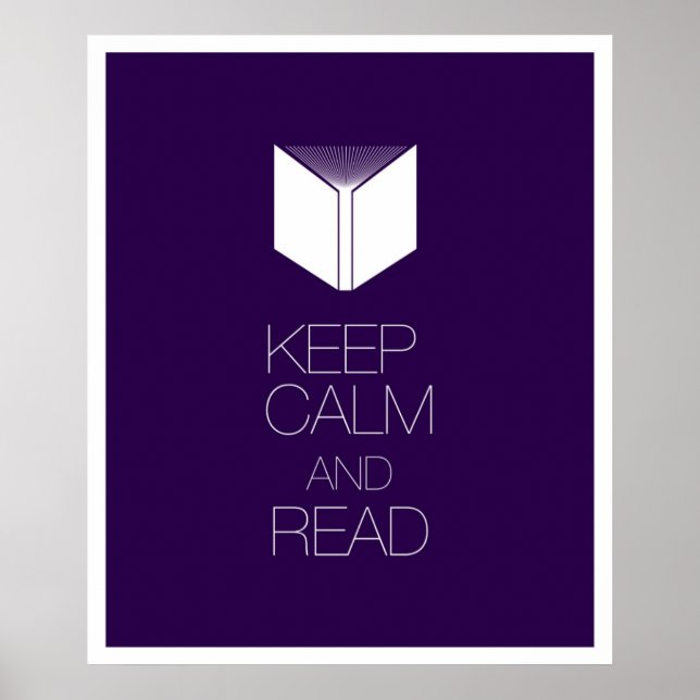 Keep Calm and Read Poster (Front)