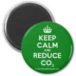 Keep Calm And Reduce Co2 Magnet at Zazzle