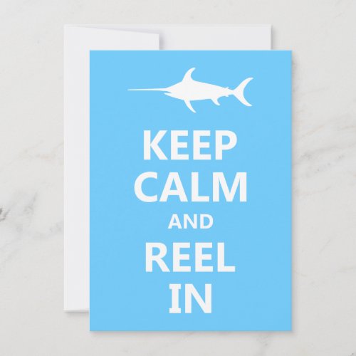 Keep Calm and Reel In Personalized Announcement