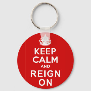 Keep Calm and Reign On Diamond Jubilee Gifts Keychain
