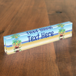 Keep Calm and...Relax on Hammock! Desk Name Plate