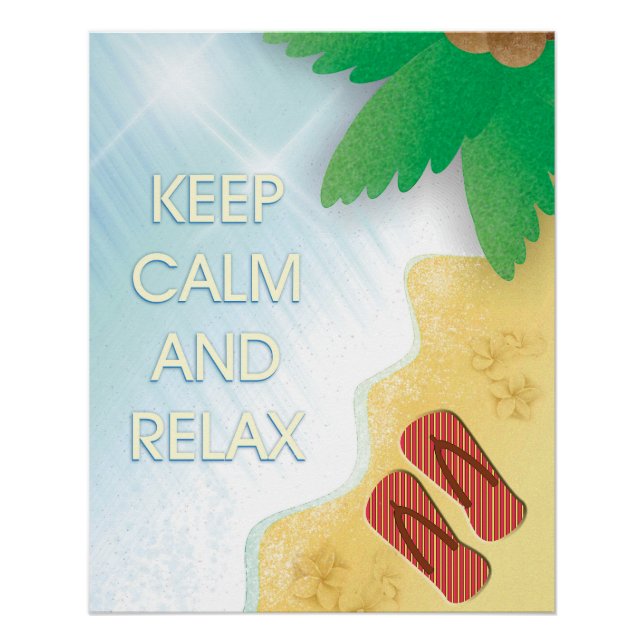 Keep calm and relax. poster (Front)