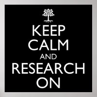 Keep Calm And Research On Genealogy