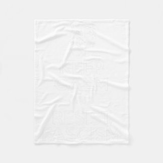 Keep Calm And Resist Fascism Anti-trump Tee Fleece Blanket