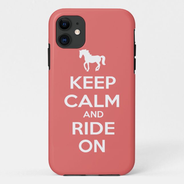Keep Calm and Ride On Case-Mate iPhone Case (Back)