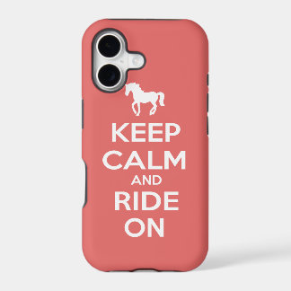 Keep Calm and Ride On iPhone 17 Case