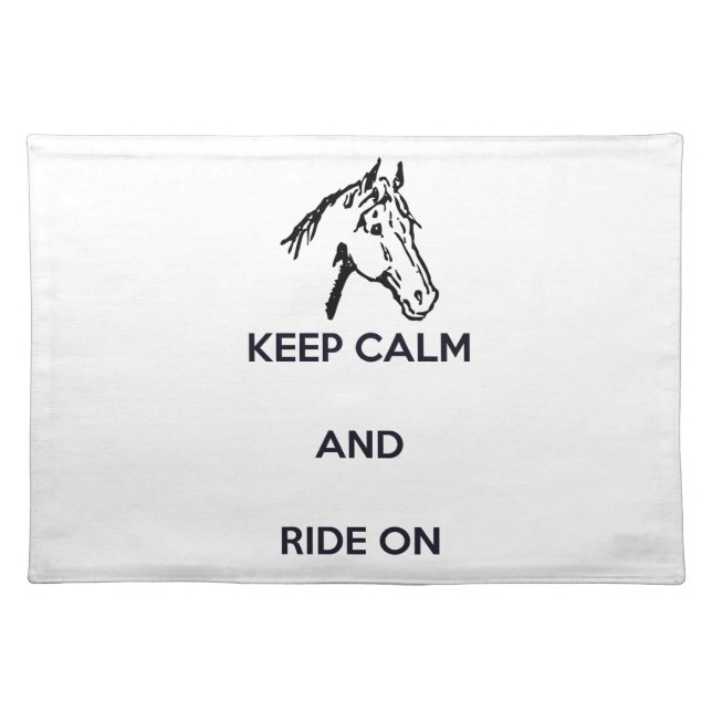 Keep Calm and Ride On Placemat (Front)