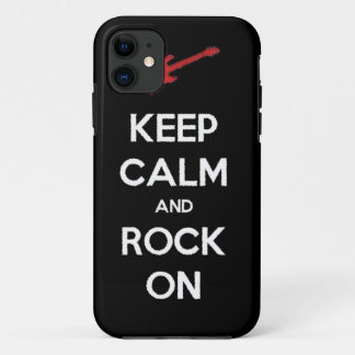 keep calm and rock on iPhone 11 case
