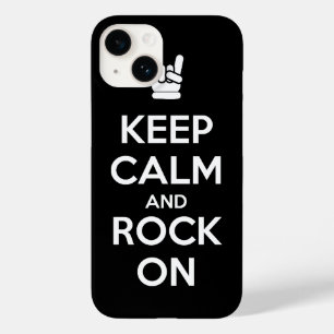 Keep Calm and Rock On Case-Mate iPhone 14 Case