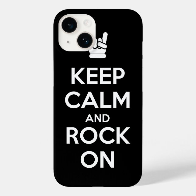 Keep Calm and Rock On Case-Mate iPhone Case (Back)