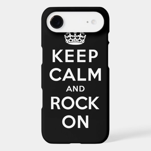 Keep Calm and Rock On Case-Mate iPhone Case (Back)