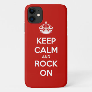 Keep Calm and Rock On iPhone 11 Case