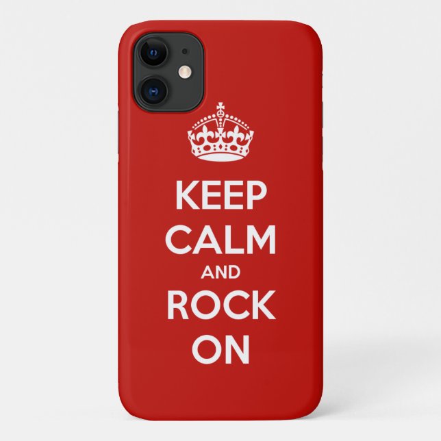 Keep Calm and Rock On Case-Mate iPhone Case (Back)