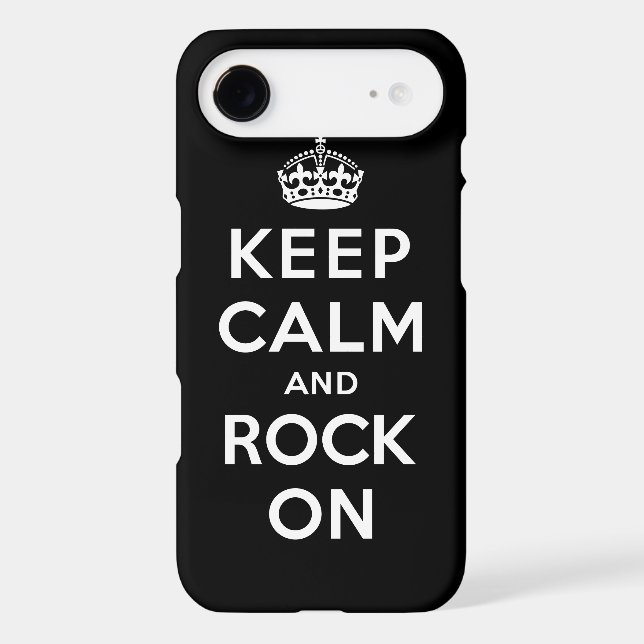 Keep Calm and Rock On Case-Mate iPhone Case (Back)