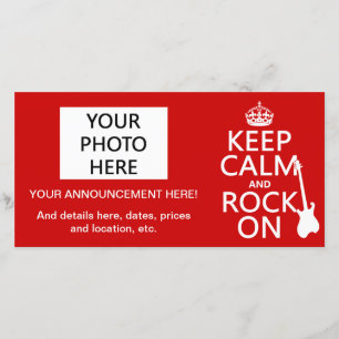 Keep Calm and Rock On (guitar)(any color) Announcement