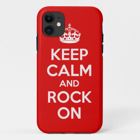 Keep Calm And Rock On Iphone 5 Case Cover