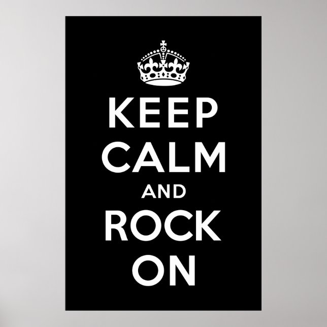 Keep Calm and Rock On Poster (Front)