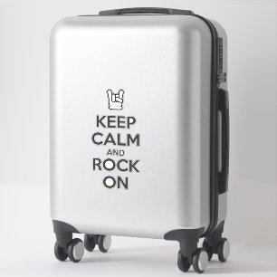 Keep Calm and Rock On Sticker