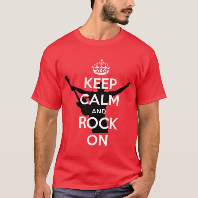 Keep Calm and Rock On T-Shirt (Front)