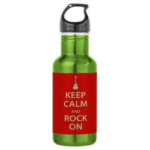 Keep Calm and Rock On! Water Bottle