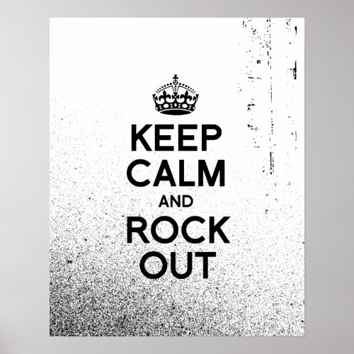 KEEP CALM AND ROCK OUTpng Poster