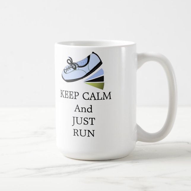 Keep Calm and Run Coffee Mug (Right)