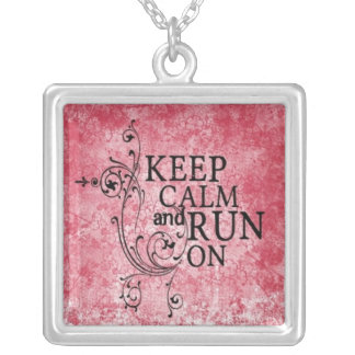 Keep Calm and Run On by Vetro Jewelry