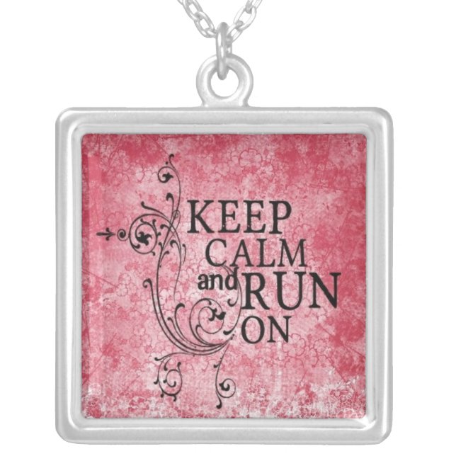Keep Calm and Run On by Vetro Jewelry (Front)