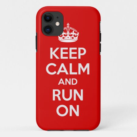 Keep Calm And Run On Iphone 5 Case Cover